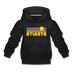 Atlanta, Georgia Youth Hoodie - Retro Sunrise Youth Atlanta Hooded Sweatshirt - black
