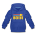 Boise, Idaho Youth Hoodie - Retro Sunrise Youth Boise Hooded Sweatshirt - royal blue
