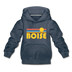 Boise, Idaho Youth Hoodie - Retro Sunrise Youth Boise Hooded Sweatshirt - heather denim