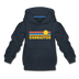 Charleston, South Carolina Youth Hoodie - Retro Sunrise Youth Charleston Hooded Sweatshirt - navy
