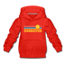Charleston, South Carolina Youth Hoodie - Retro Sunrise Youth Charleston Hooded Sweatshirt - red