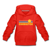 Charleston, South Carolina Youth Hoodie - Retro Sunrise Youth Charleston Hooded Sweatshirt