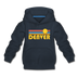 Denver, Colorado Youth Hoodie - Retro Sunrise Youth Denver Hooded Sweatshirt - navy