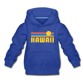 Hawaii Youth Hoodie - Retro Sunrise Youth Hawaii Hooded Sweatshirt