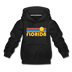 Florida Youth Hoodie - Retro Sunrise Youth Florida Hooded Sweatshirt - black