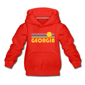 Georgia Youth Hoodie - Retro Sunrise Youth Georgia Hooded Sweatshirt