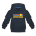Hilton Head, South Carolina Youth Hoodie - Retro Sunrise Youth Hilton Head Hooded Sweatshirt - navy