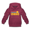 Idaho Youth Hoodie - Retro Sunrise Youth Idaho Hooded Sweatshirt