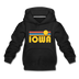 Iowa Youth Hoodie - Retro Sunrise Youth Iowa Hooded Sweatshirt - black