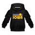 Iowa Youth Hoodie - Retro Sunrise Youth Iowa Hooded Sweatshirt - charcoal gray