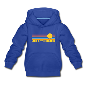 Lake of the Ozarks, Missouri Youth Hoodie - Retro Sunrise Youth Lake of the Ozarks Hooded Sweatshirt