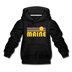 Maine Youth Hoodie - Retro Sunrise Youth Maine Hooded Sweatshirt - charcoal gray