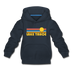 Lake Tahoe, California Youth Hoodie - Retro Sunrise Youth Lake Tahoe Hooded Sweatshirt - navy