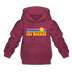 Los Angeles, California Youth Hoodie - Retro Sunrise Youth Los Angeles Hooded Sweatshirt - burgundy