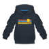 Massachusetts Youth Hoodie - Retro Sunrise Youth Massachusetts Hooded Sweatshirt - navy