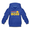 Moab, Utah Youth Hoodie - Retro Sunrise Youth Moab Hooded Sweatshirt