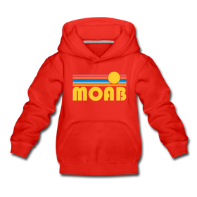 Moab, Utah Youth Hoodie - Retro Sunrise Youth Moab Hooded Sweatshirt