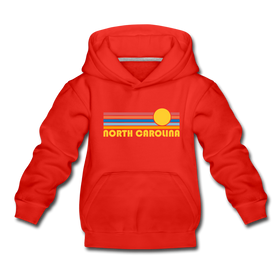 North Carolina Youth Hoodie - Retro Sunrise Youth North Carolina Hooded Sweatshirt