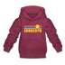 Sarasota, Florida Youth Hoodie - Retro Sunrise Youth Sarasota Hooded Sweatshirt - burgundy