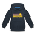 Sarasota, Florida Youth Hoodie - Retro Sunrise Youth Sarasota Hooded Sweatshirt - navy