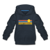 South Carolina Youth Hoodie - Retro Sunrise Youth South Carolina Hooded Sweatshirt - navy