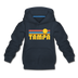Tampa, Florida Youth Hoodie - Retro Sunrise Youth Tampa Hooded Sweatshirt - navy