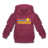 Telluride, Colorado Youth Hoodie - Retro Sunrise Youth Telluride Hooded Sweatshirt