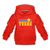 Texas Youth Hoodie - Retro Sunrise Youth Texas Hooded Sweatshirt - red
