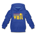 Vail, Colorado Youth Hoodie - Retro Sunrise Youth Vail Hooded Sweatshirt - royal blue