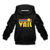 Vail, Colorado Youth Hoodie - Retro Sunrise Youth Vail Hooded Sweatshirt - charcoal gray