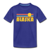 Alaska Youth T-Shirt - Retro Sunrise Youth Alaska Tee - royal blue
