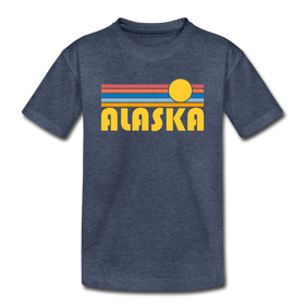 Alaska Youth T-Shirt - Retro Sunrise Youth Alaska Tee