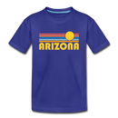 Arizona Youth T-Shirt - Retro Sunrise Youth Arizona Tee - royal blue