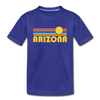 Arizona Youth T-Shirt - Retro Sunrise Youth Arizona Tee - royal blue