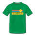 Arizona Youth T-Shirt - Retro Sunrise Youth Arizona Tee - kelly green
