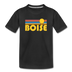 Boise, Idaho Youth T-Shirt - Retro Sunrise Youth Boise Tee - black