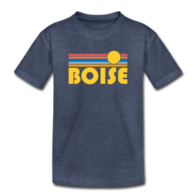 Boise, Idaho Youth T-Shirt - Retro Sunrise Youth Boise Tee