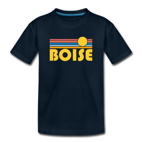 Boise, Idaho Youth T-Shirt - Retro Sunrise Youth Boise Tee