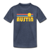 Austin, Texas Youth T-Shirt - Retro Sunrise Youth Austin Tee - heather blue
