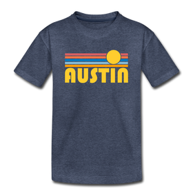 Austin, Texas Youth T-Shirt - Retro Sunrise Youth Austin Tee