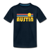 Austin, Texas Youth T-Shirt - Retro Sunrise Youth Austin Tee - deep navy
