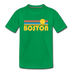 Boston, Massachusetts Youth T-Shirt - Retro Sunrise Youth Boston Tee - kelly green