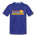 Breckenridge, Colorado Youth T-Shirt - Retro Sunrise Youth Breckenridge Tee - royal blue