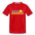 Breckenridge, Colorado Youth T-Shirt - Retro Sunrise Youth Breckenridge Tee - red