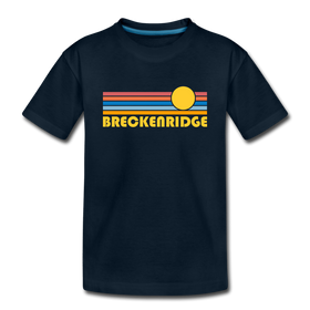 Breckenridge, Colorado Youth T-Shirt - Retro Sunrise Youth Breckenridge Tee