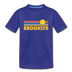Brooklyn, New York Youth T-Shirt - Retro Sunrise Youth Brooklyn Tee - royal blue