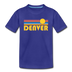Denver, Colorado Youth T-Shirt - Retro Sunrise Youth Denver Tee - royal blue