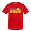 Denver, Colorado Youth T-Shirt - Retro Sunrise Youth Denver Tee