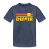 Denver, Colorado Youth T-Shirt - Retro Sunrise Youth Denver Tee