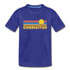 Charleston, South Carolina Youth T-Shirt - Retro Sunrise Youth Charleston Tee - royal blue